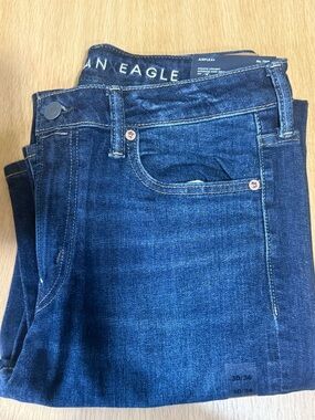 American Eagle Outfitters Men’s Athletic Straight Jeans - indigo
